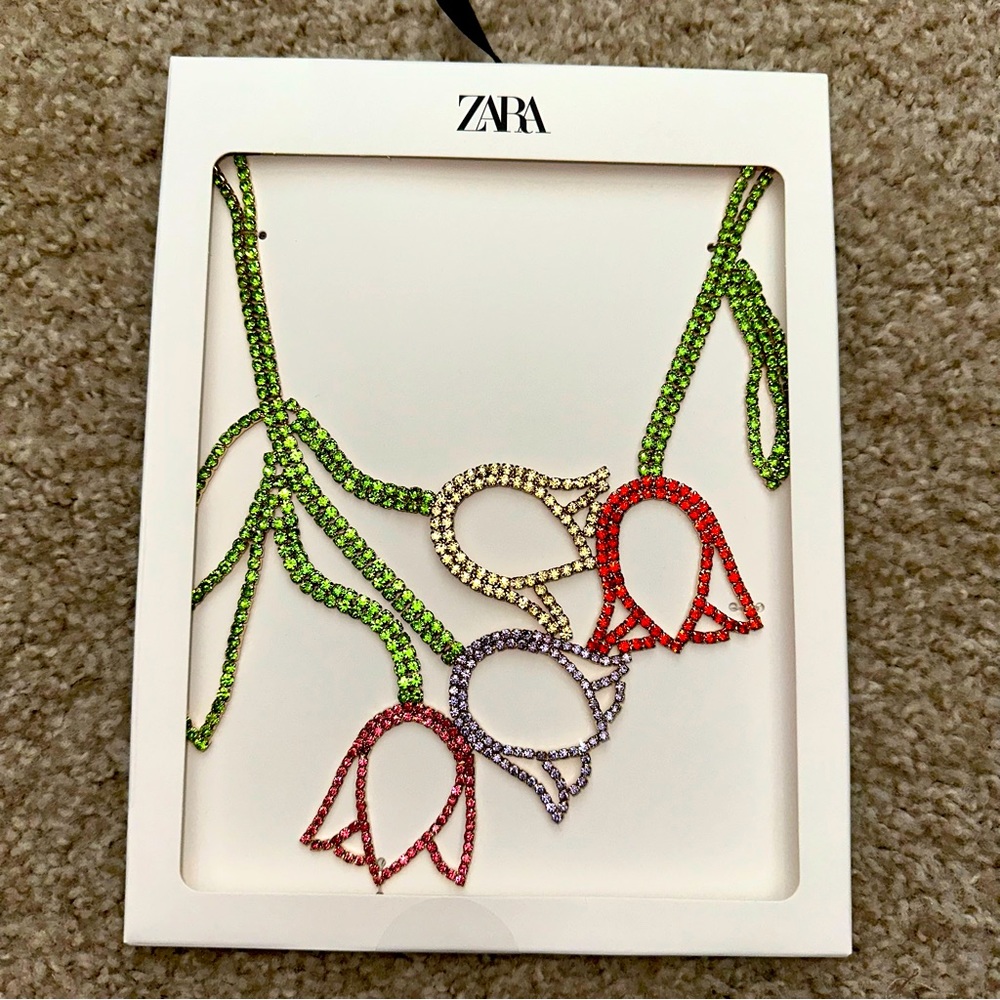 ZARA Rhinestone Necklace - Picture 6 of 8